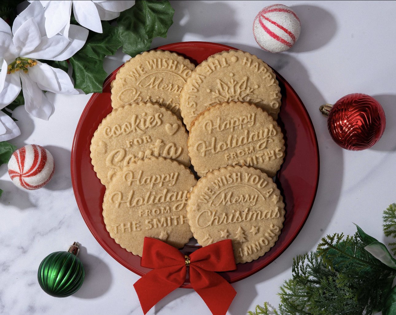 Christmas Cookie Stamp~Custom~Family Name