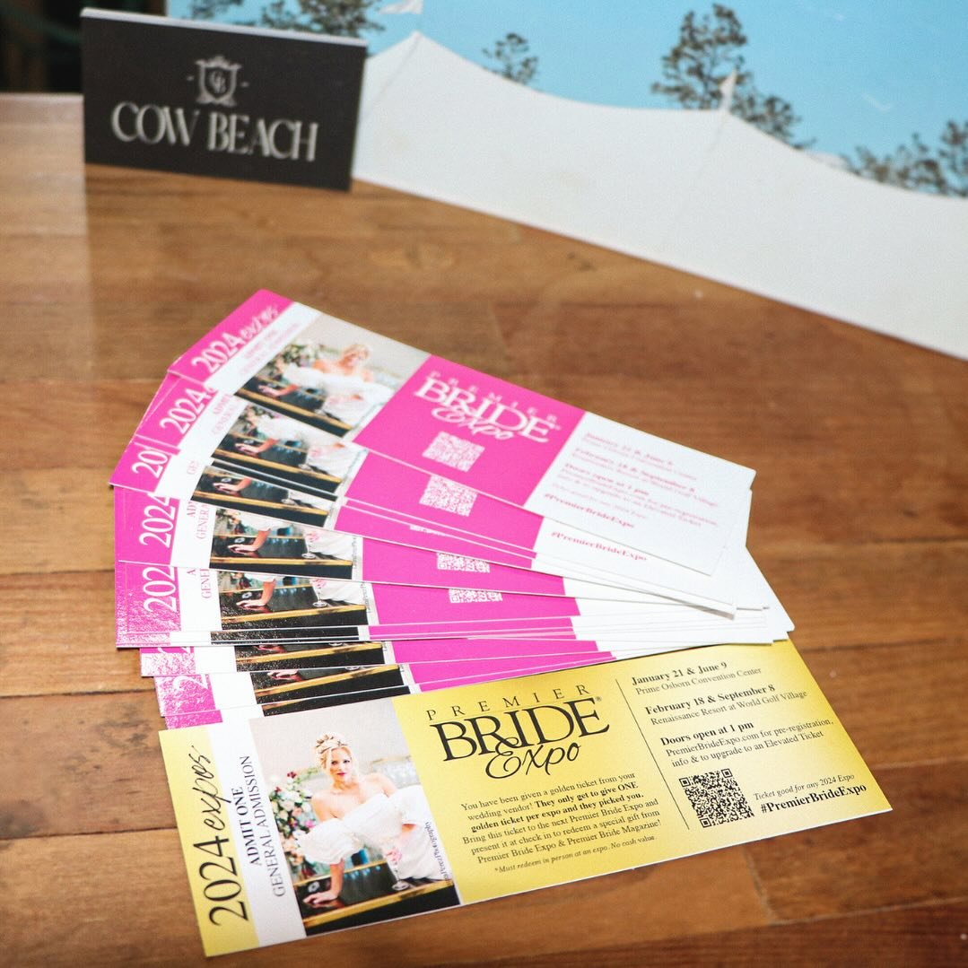 BRIDES, we have some fun news to share!! We are giving away FREE tickets to the Premier Bridal Expo in Jax on June 9th!! One lucky bride will get our golden ticket which includes a fun gift at check-in!! If you have been on the fence at all about att