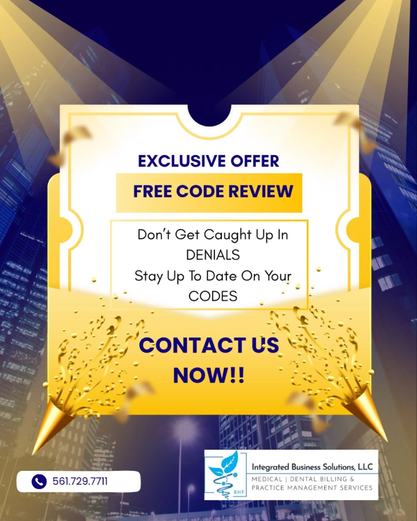 FREE CODE REVIEW ! #BillingSolutions #HealthcareBilling #SeniorCare #OperationalExcellence #FocusOnCare #BHF #MedicalBilling #AssistedLivingFacility #PatientCare
