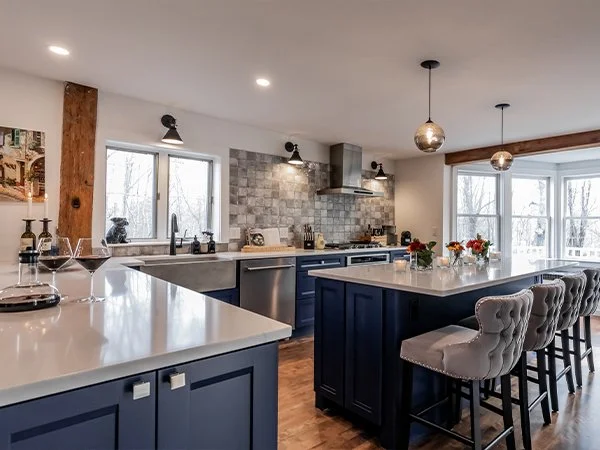 Kitchen Island After of the Old Bell Tavern AirBnB and Event Space in New Gloucester Maine.jpg