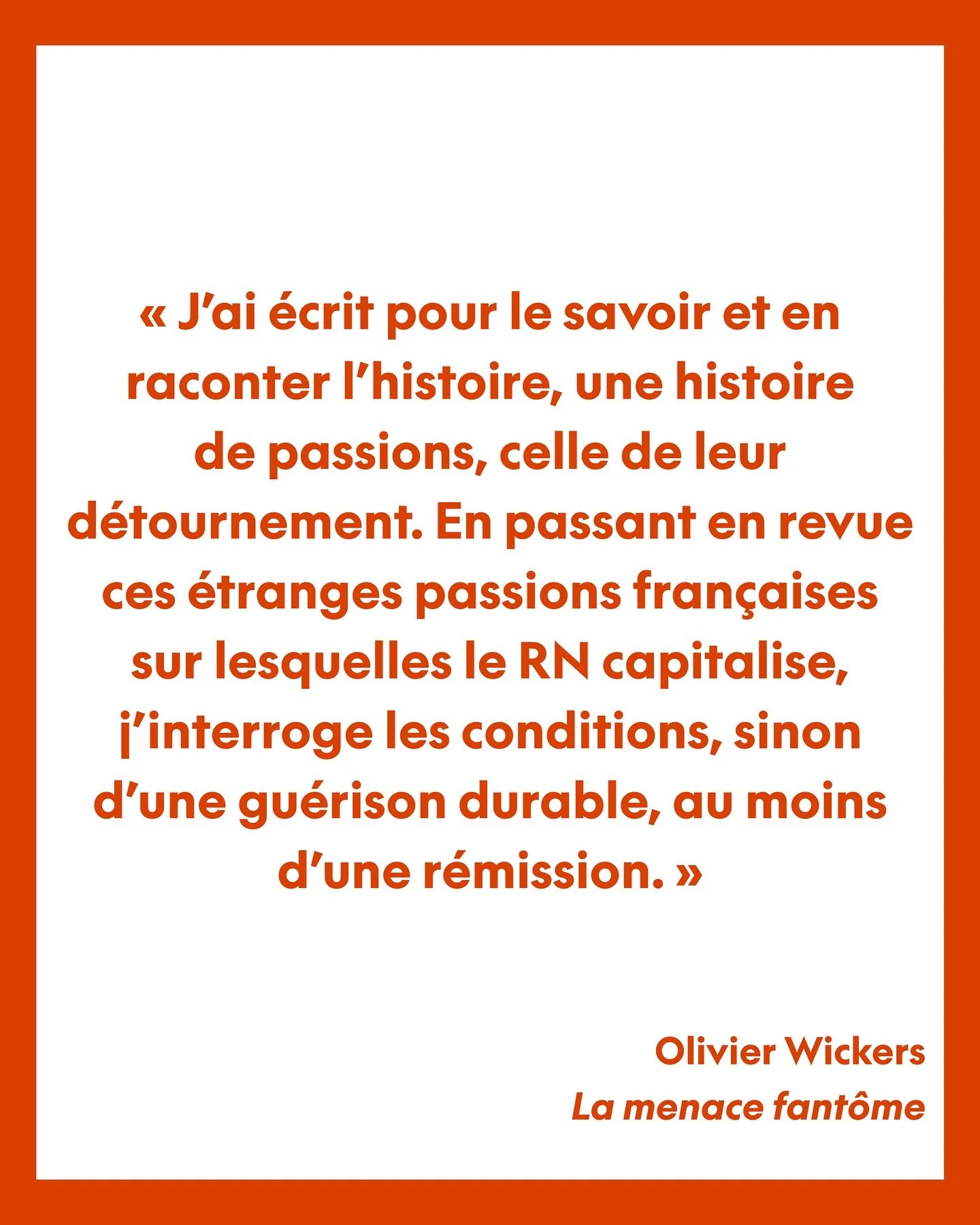 Le succ&egrave;s du RN interroge. Il n&rsquo;est pas soluble, selon l&rsquo;auteur, dans les autres mouvements de l&rsquo;extr&ecirc;me droite europ&eacute;enne, qui sont aussi en progression. Il rel&egrave;ve d&rsquo;une sp&eacute;cificit&eacute; bi