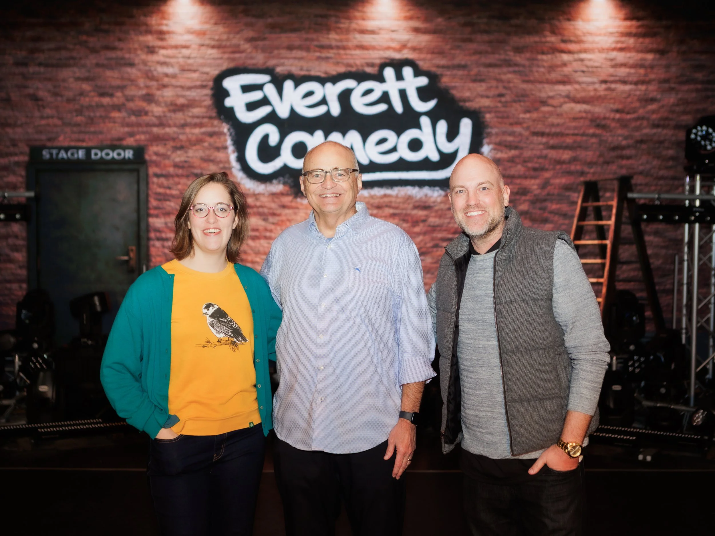 everett comedy, cory muchaelis, gabey lucas, brad upton, everett historic theater
