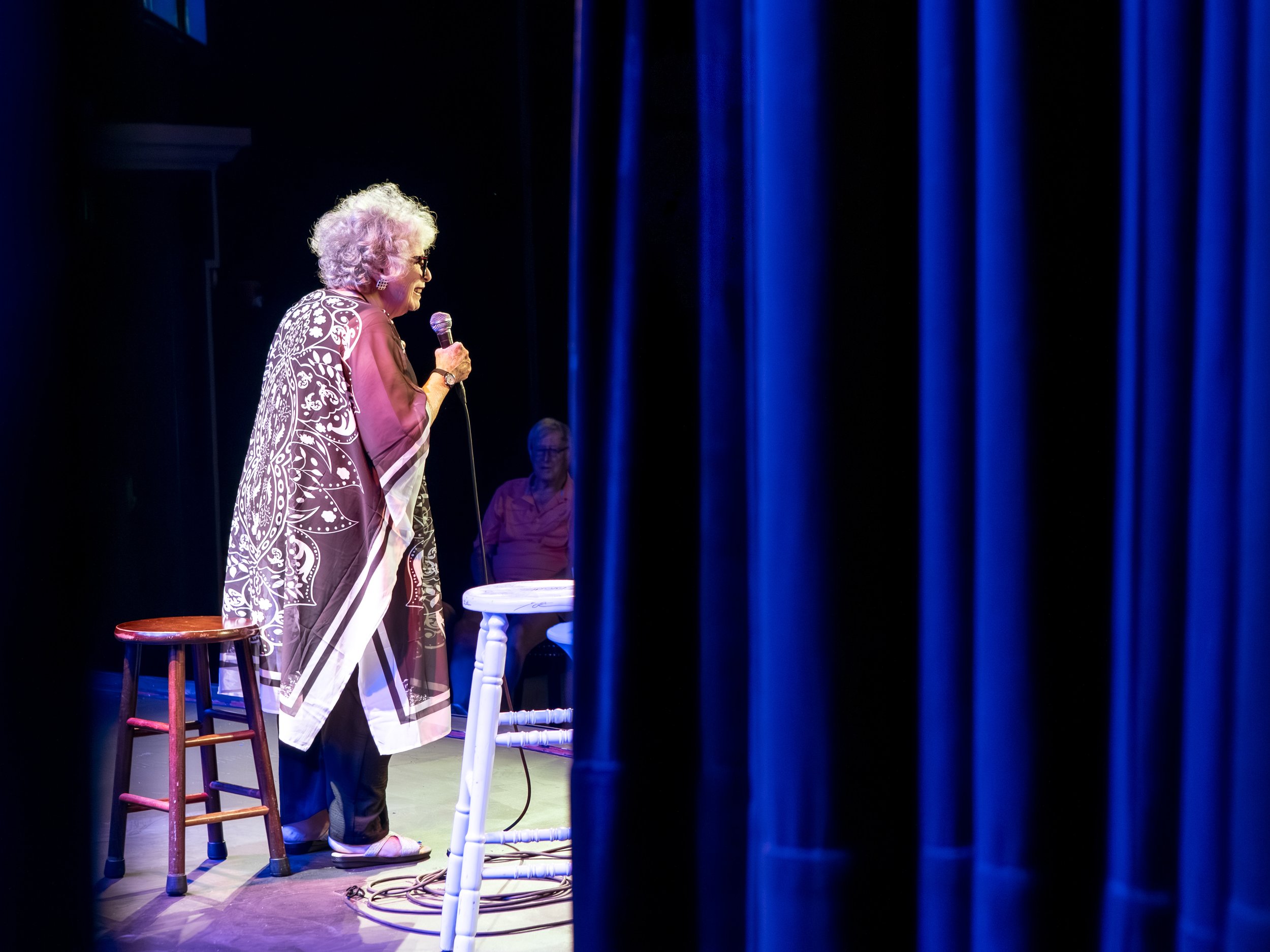 Star Search's Susan Rice on stage at the new everett theater headlining for everett comedy