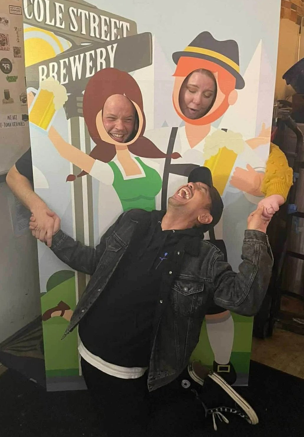 ricci armani pose with JR berard rachel aflleje