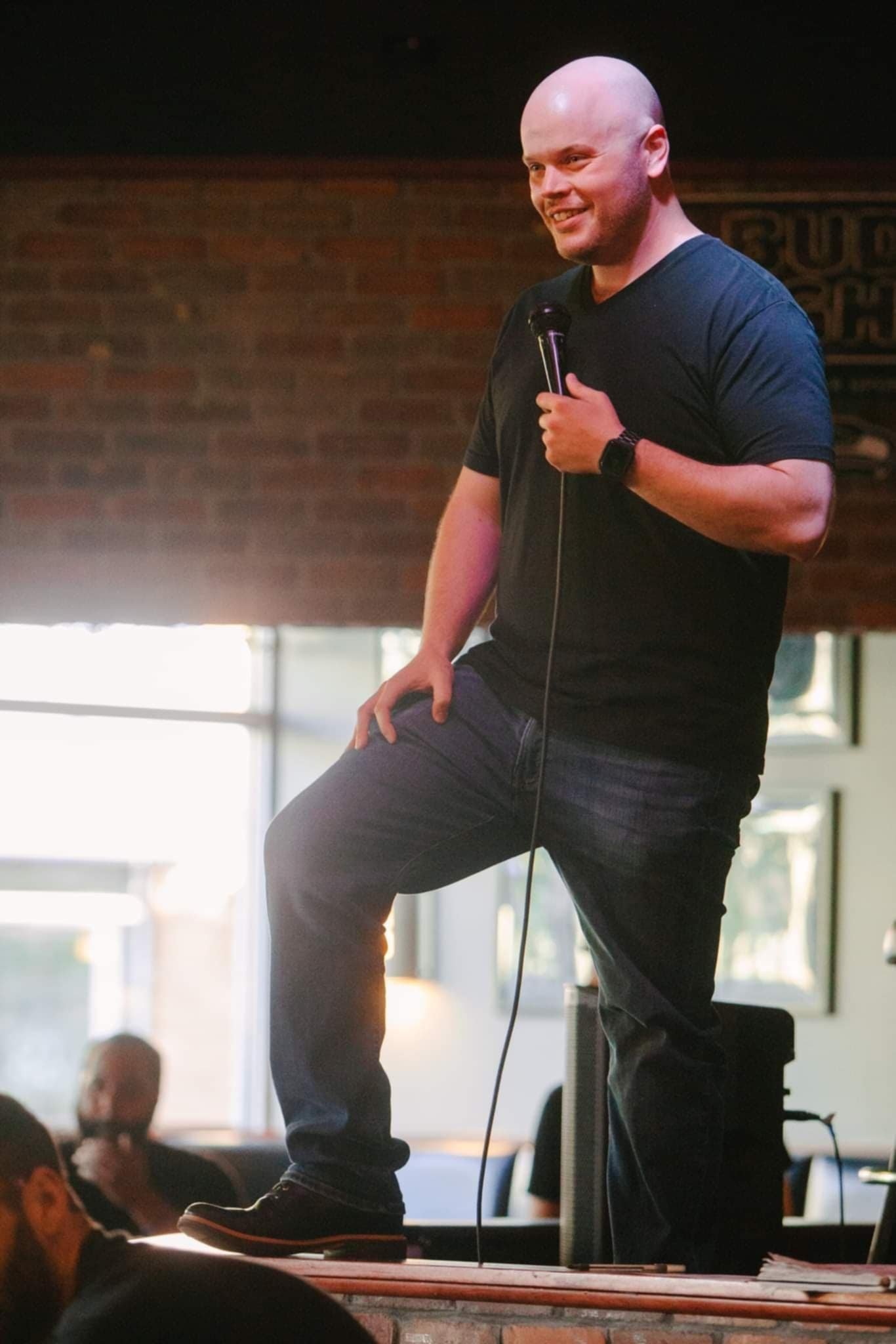 jr berard, on stage trenchers comedy renton open mic, showcase, bar and grill