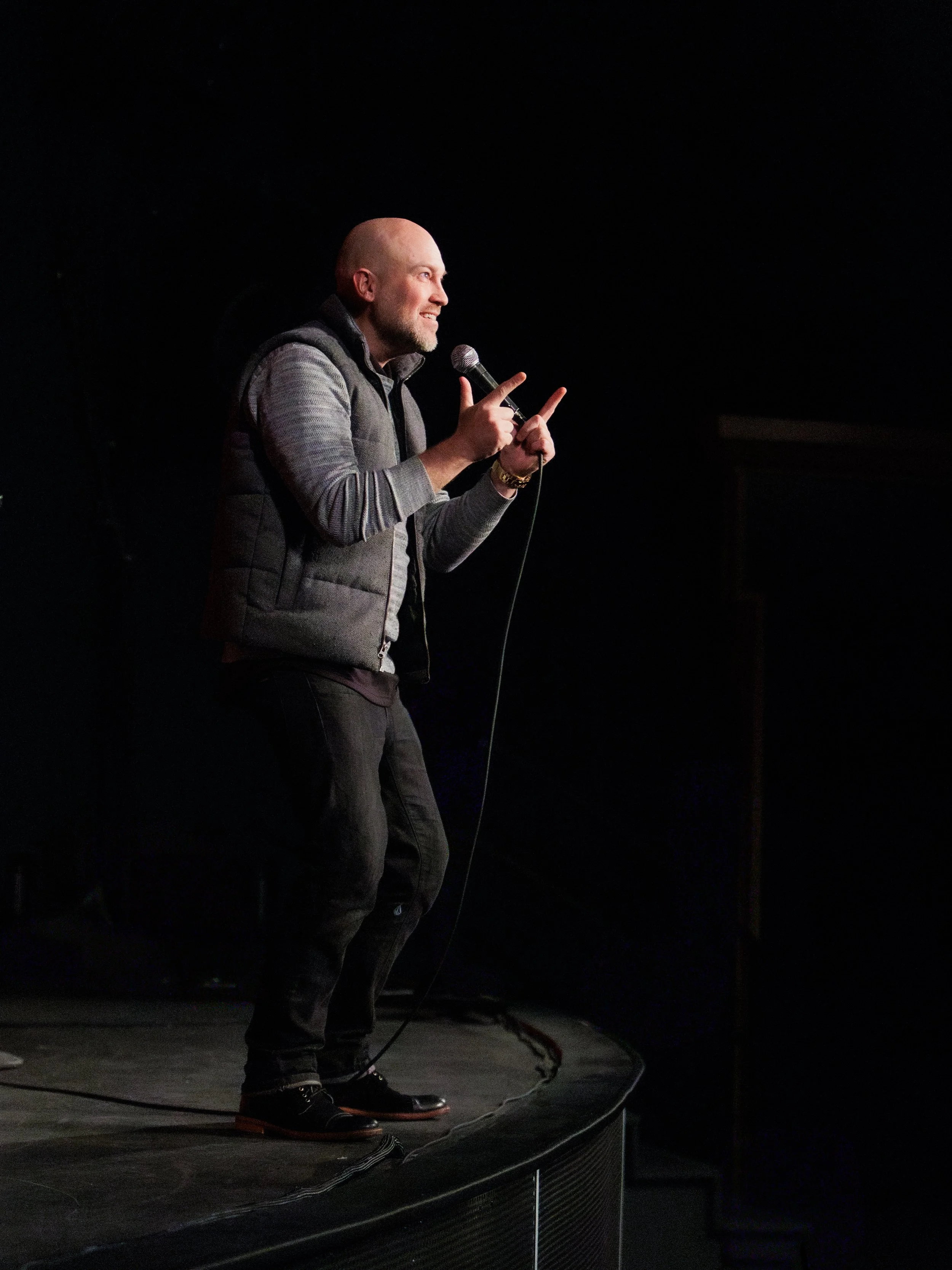 Cory Michaelis, everett comedy, historical everett theater, 