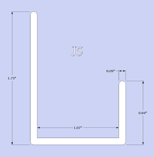J5 - PVC J-Channel