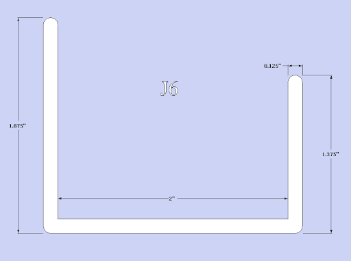 J6 - PVC J-Channel