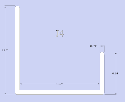 J4 - PVC J-Channel