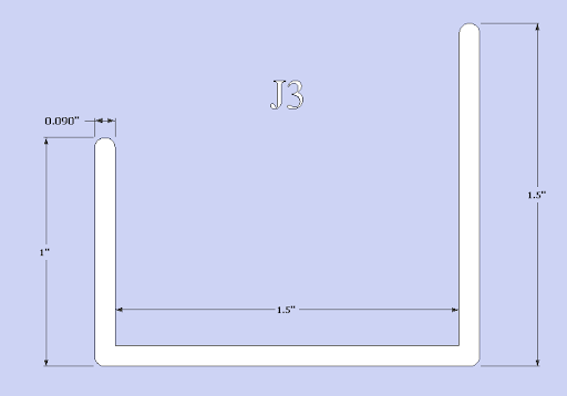 J3 - PVC J-Channel
