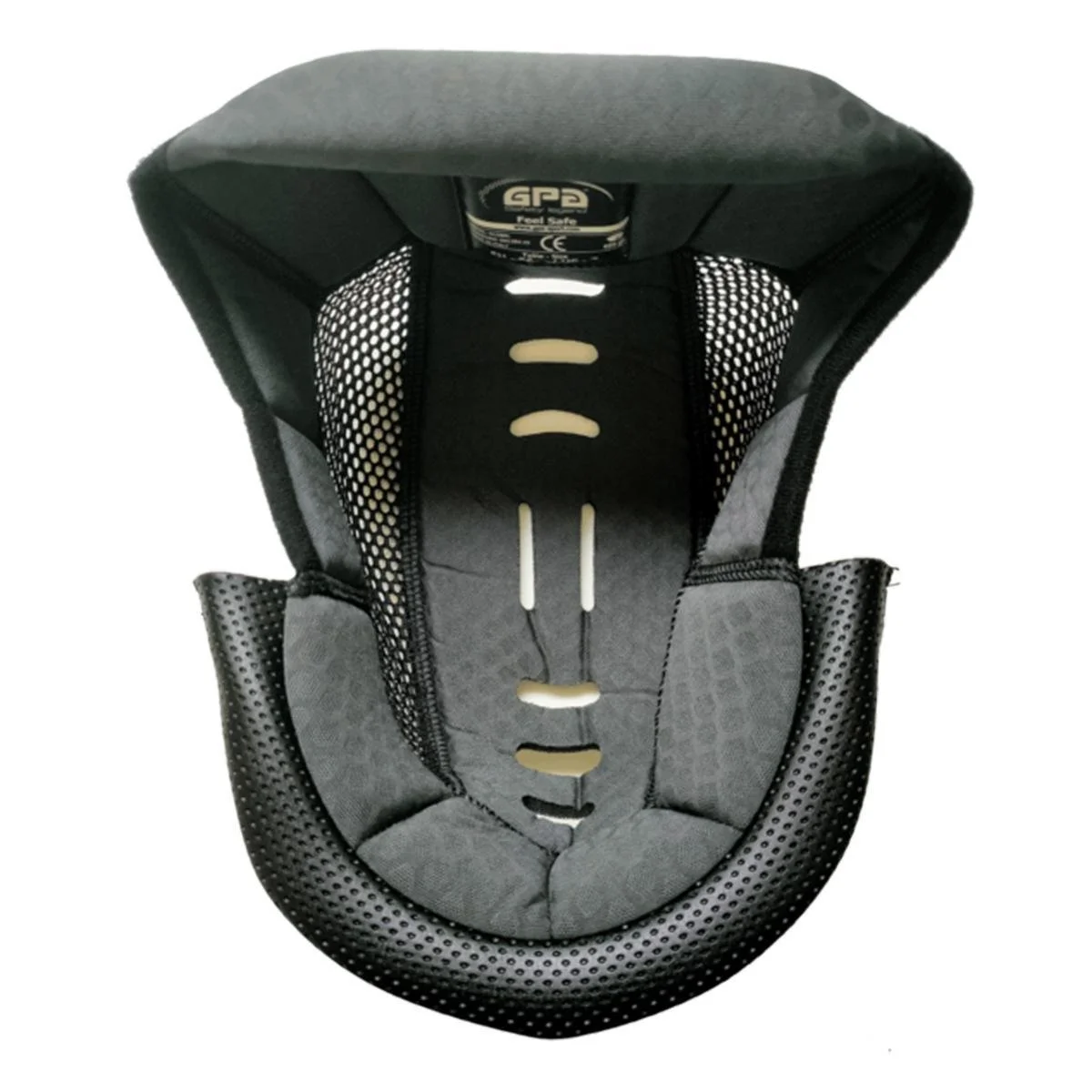 Black GPA Global helmet replacement liner for equestrian riding helmets