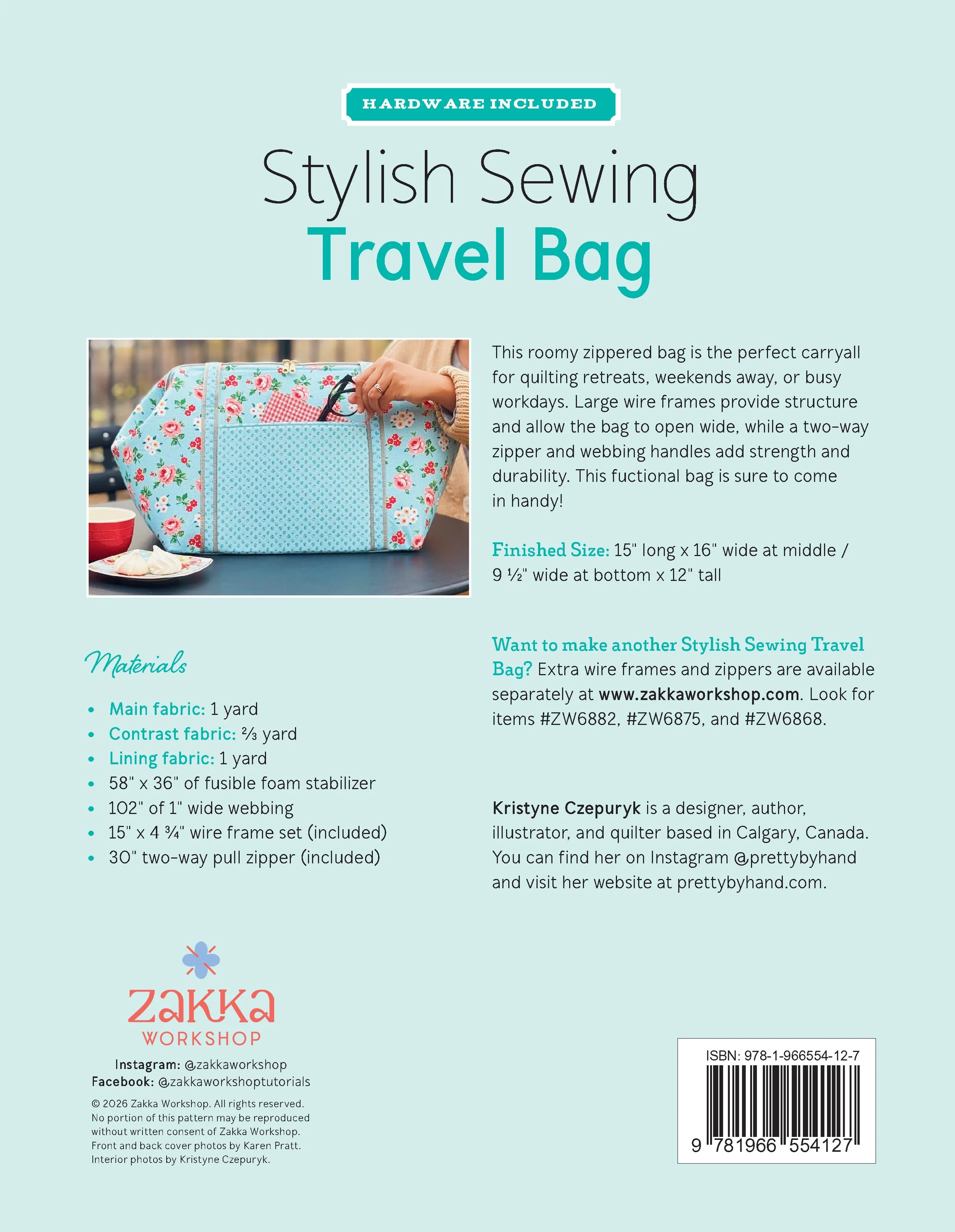 ZW4127 Stylish Sewing Travel Bag Back Cover.jpg