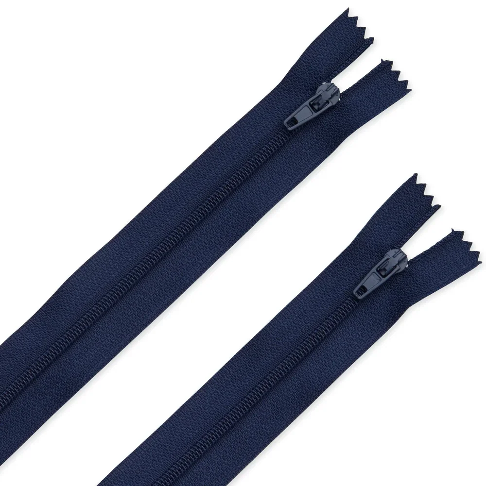 ZW6462+8in+Navy+Nylon+Zipper+(2+pk)+Double+Angle+Close+Up.webp