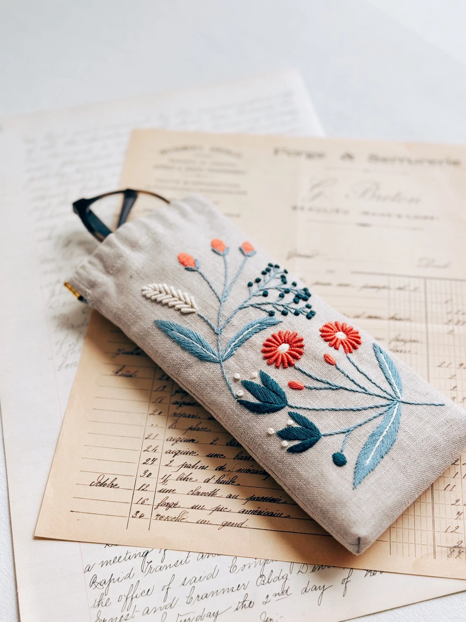 ZW4761 Wildflower Eyeglass Case Image 2.jpg