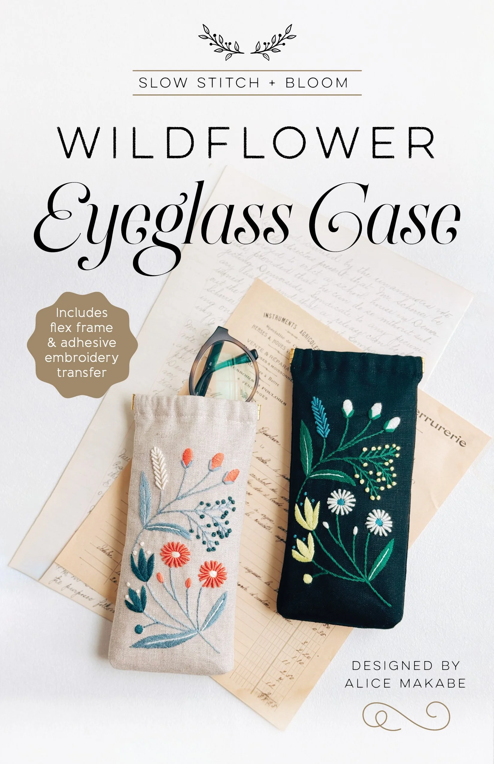 ZW4761 Wildflower Eyeglass Case Front Cover.jpg