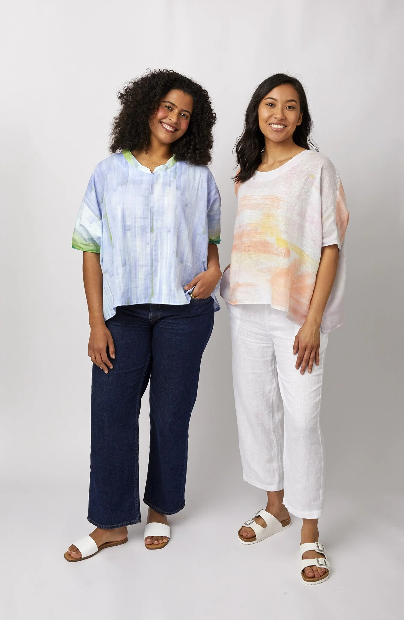 ZW4110 Nani Iro Artist Tunic Shirt with and without Collar.jpg