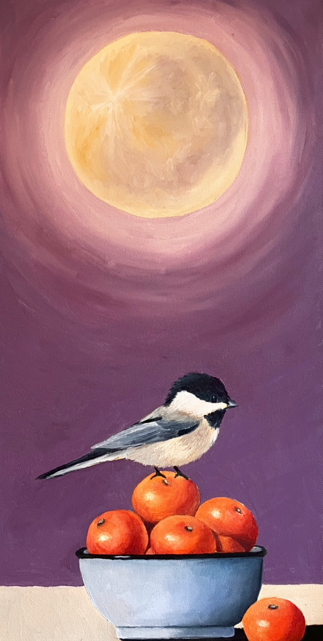 Chickadees Rising
2024
Oil on canvas