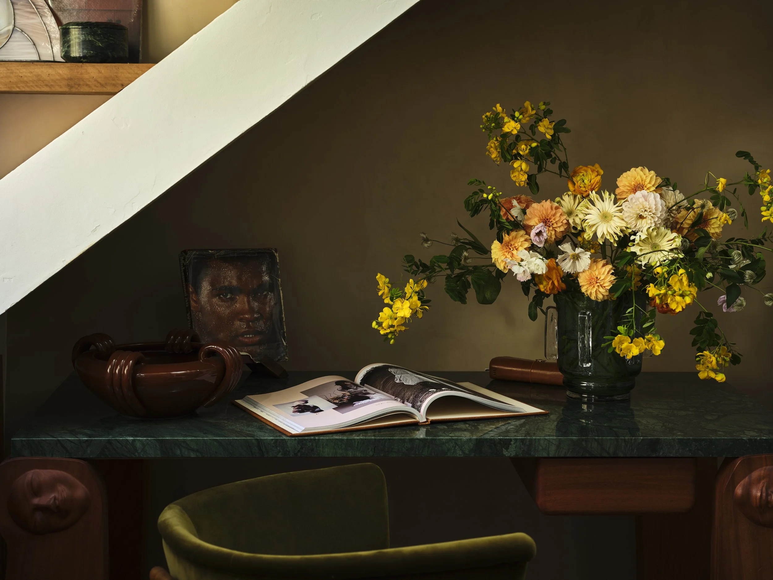 Aurora James for CB2
Photographer: Frank Frances
Assistant: Olivia Demetros
Stylist: Veronica Sullivan