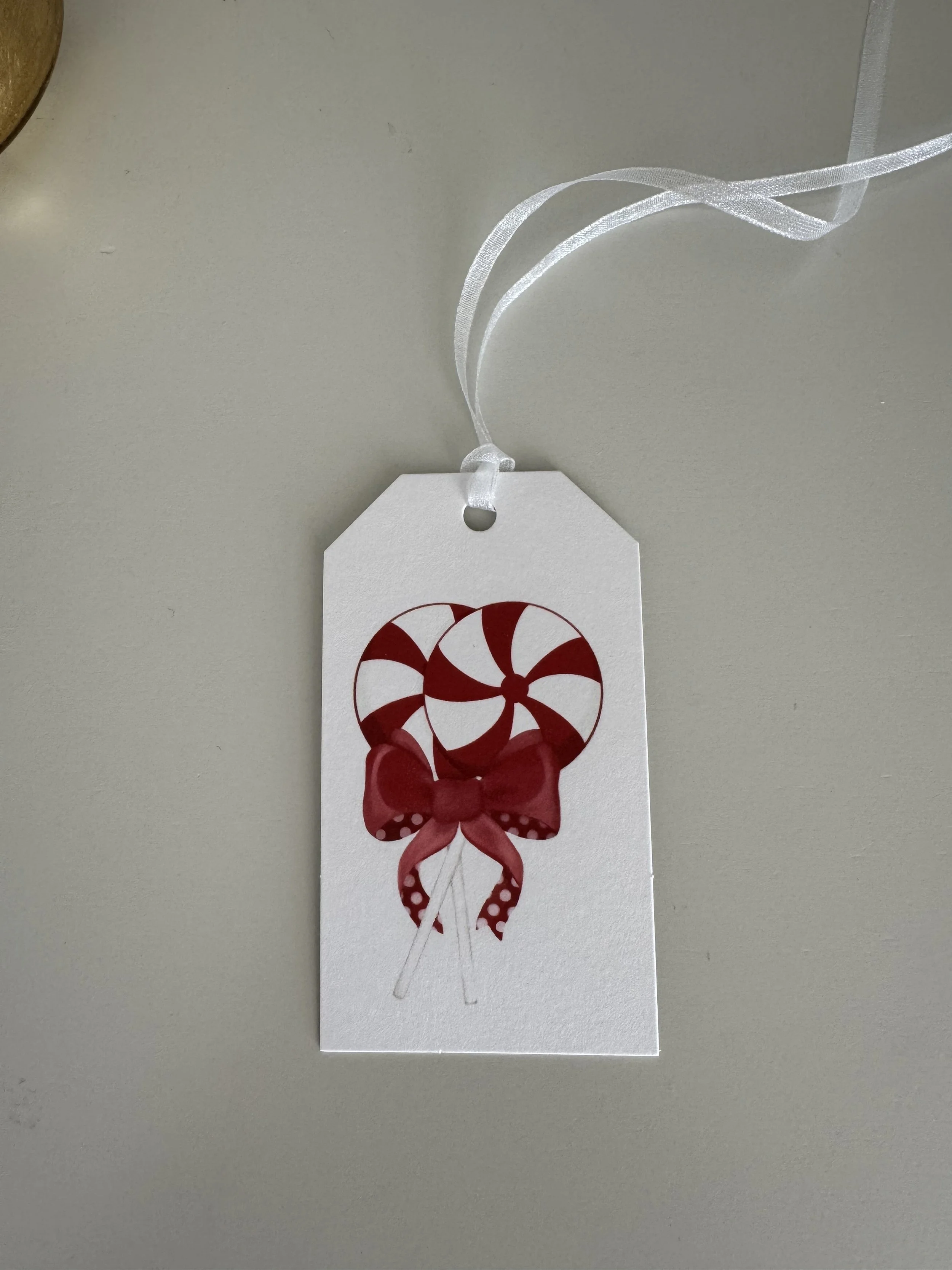 Peppermint Sticks Holiday Gift Tags