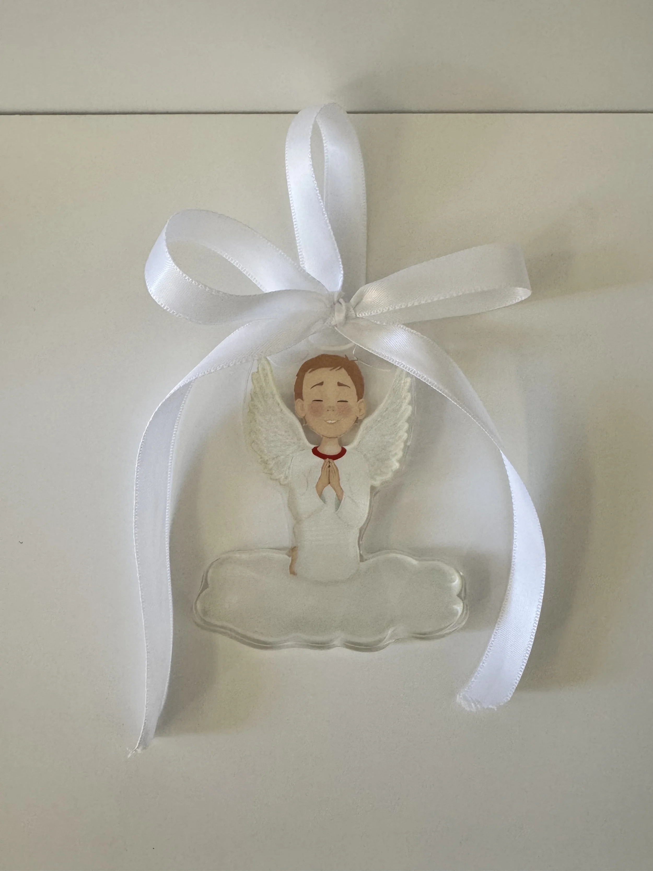 Fall On Your Knees Angel Acrylic Ornament