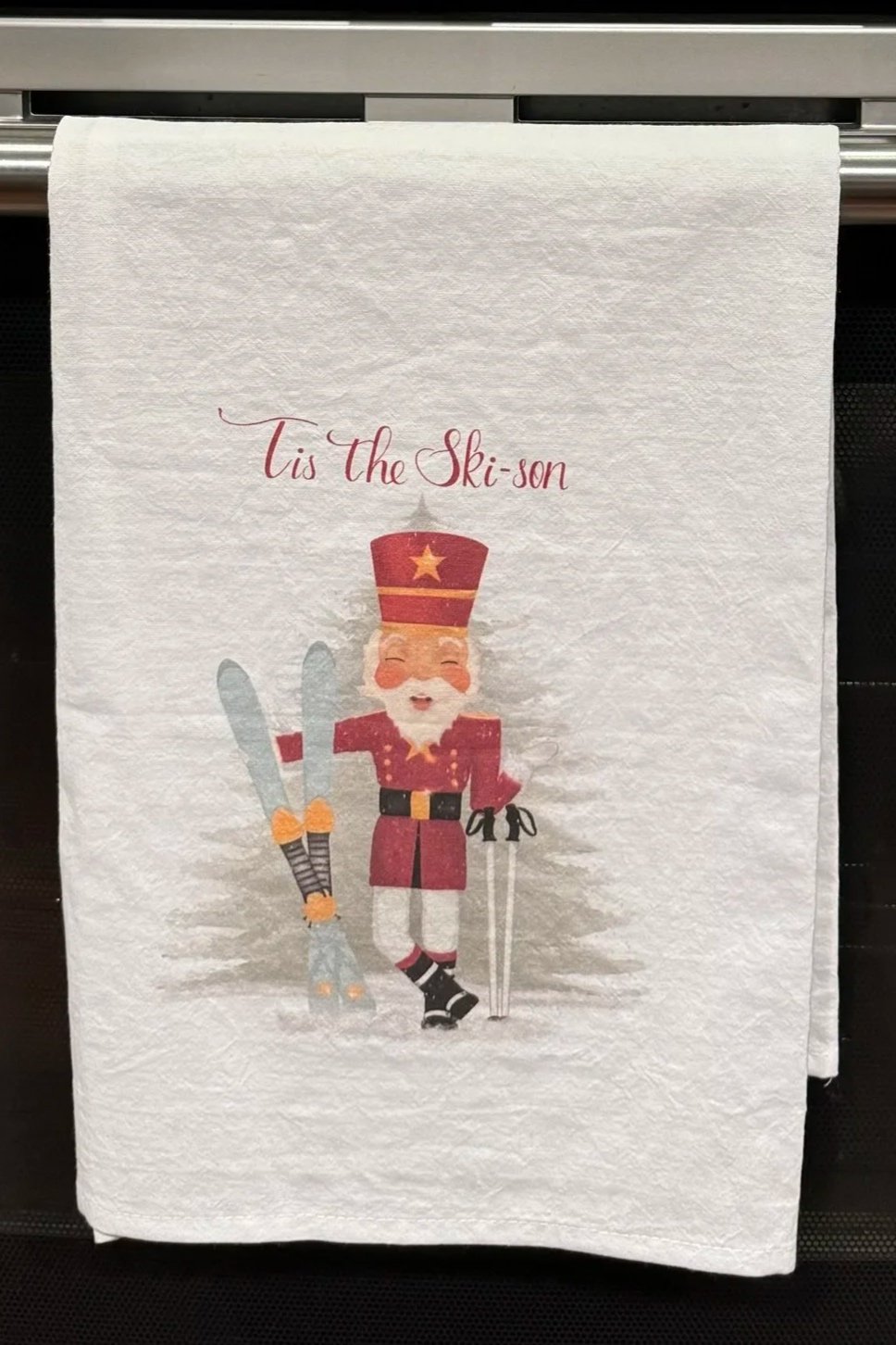 Tis the Ski-son Tea Towel