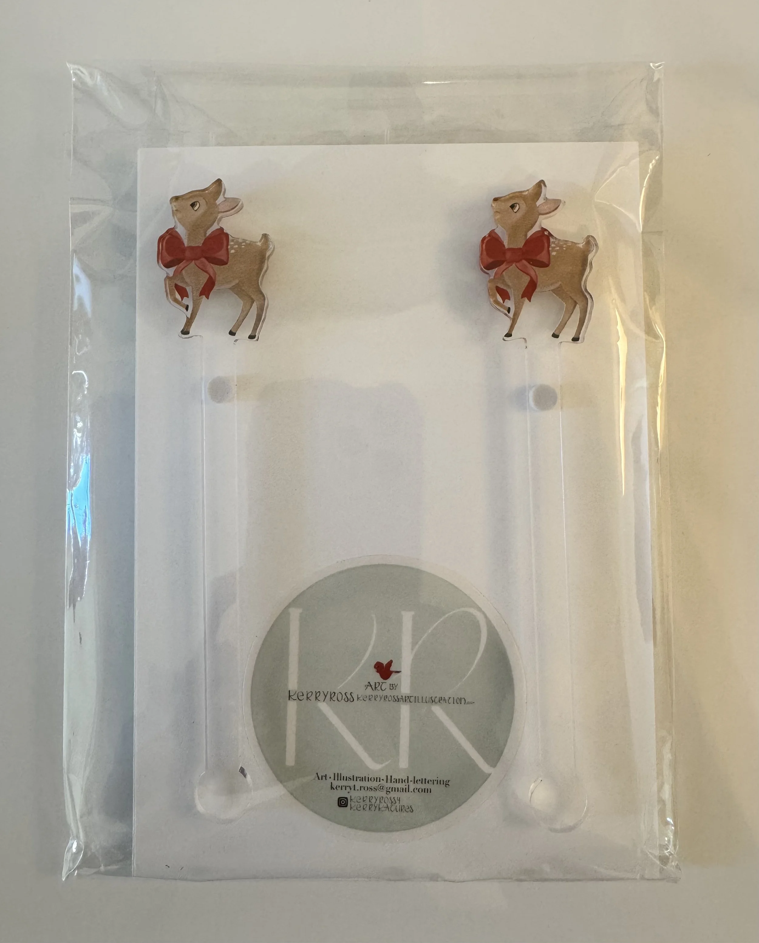 Awe and Wonder Fawn Acrylic Drink Stirrers