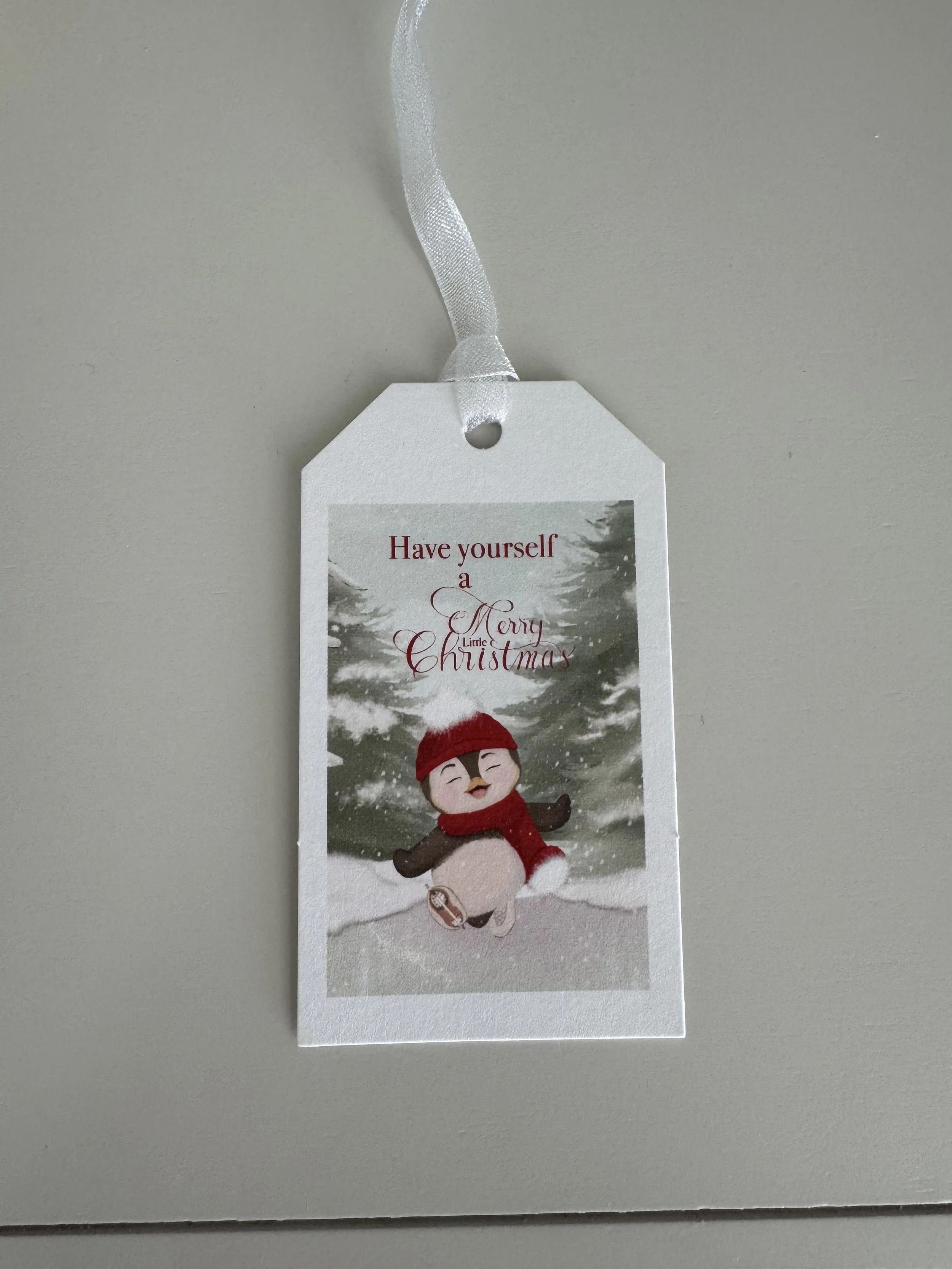 Have yourself a Merry little Christmas Penguin Christmas Gift Tag