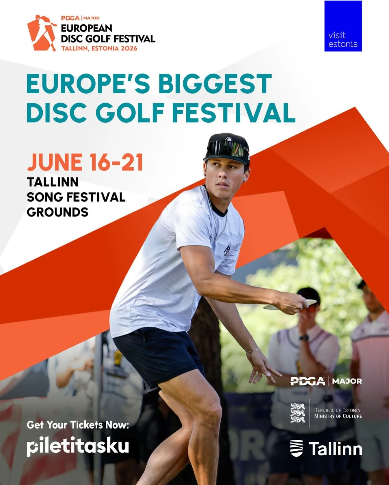 Summer plans for 2026? We&rsquo;ve got you. 🌞

Ticket sales for European Disc Golf Festival 2026 are now open and we&rsquo;d love to see you at the Tallinn Song Festival Grounds on 16&ndash;21 June.

Early bird Festival passes are only &euro;35* unt