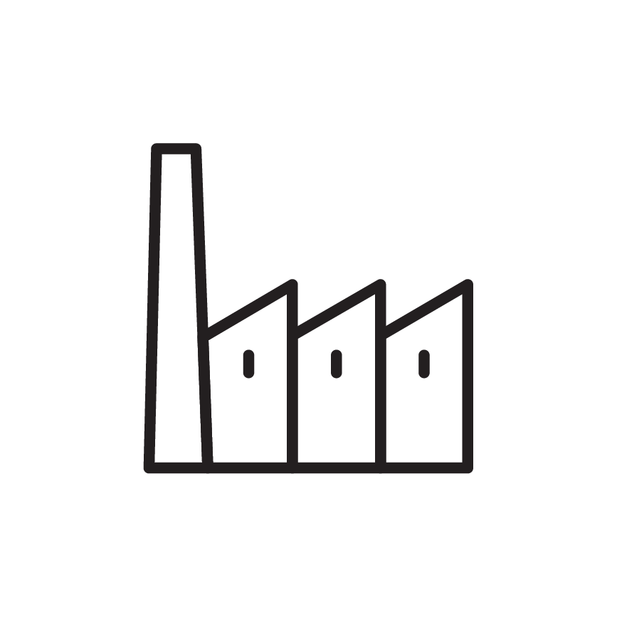 Icon of a manufacturing building