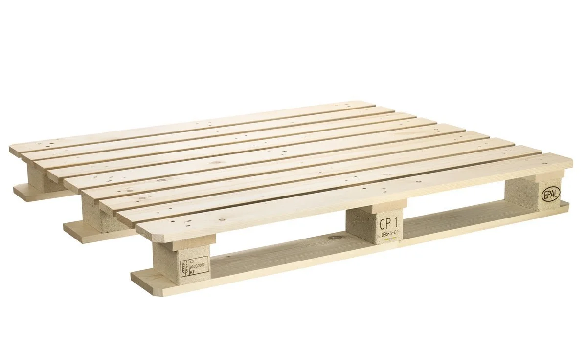 Image of a treated wood chemical pallet