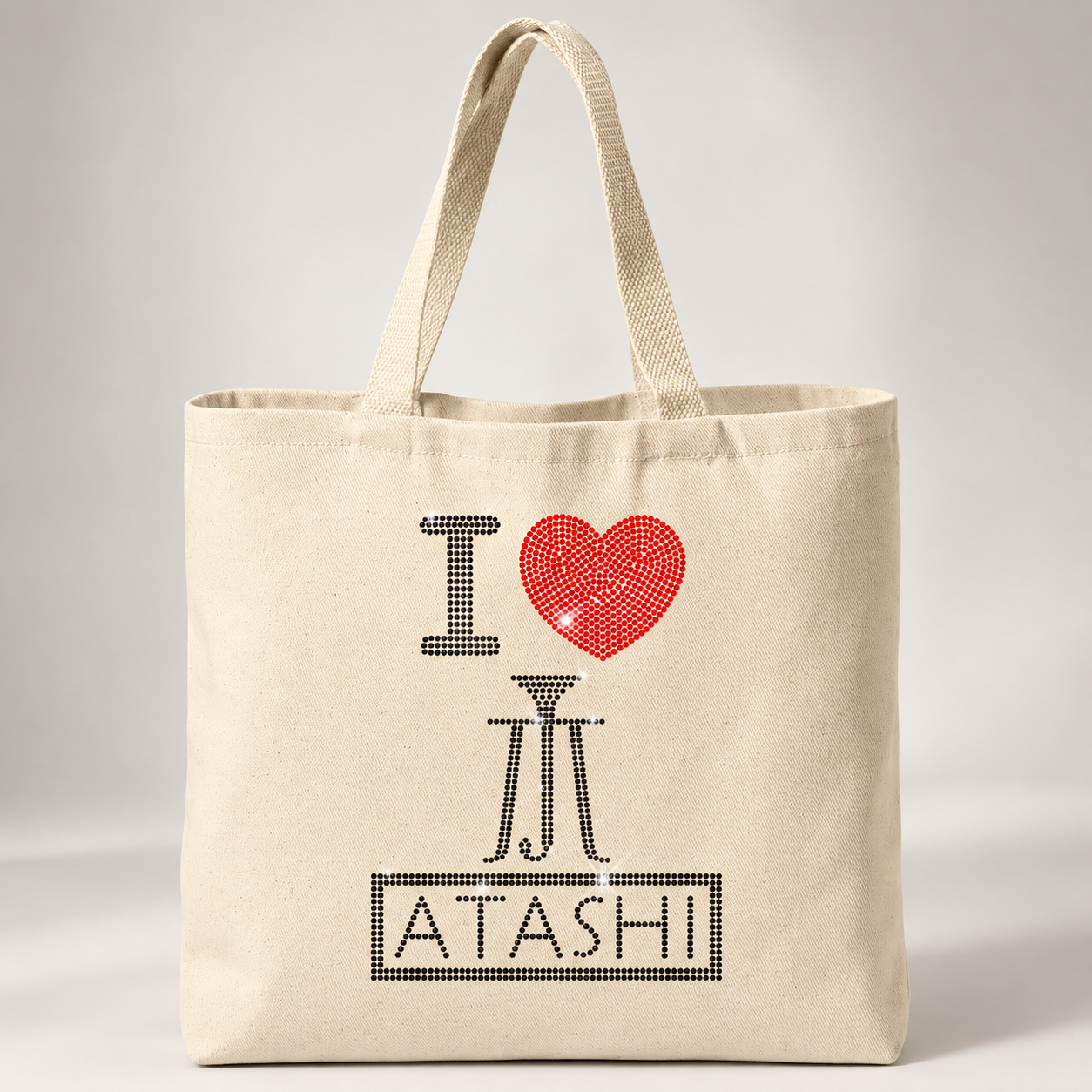 I Heart ATASHI Bling Tote Bag