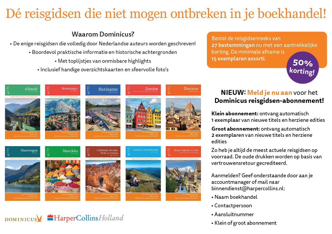 Aanbieding Dominicus reisgidsen - zomer 2026