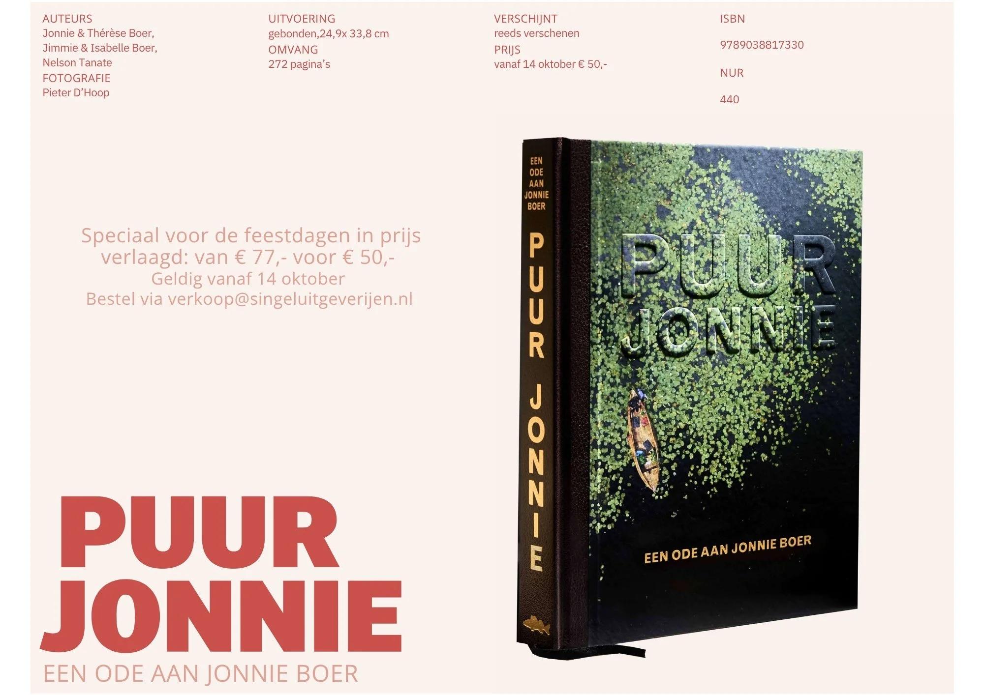 Uitgeverij Nijgh Cuisine - 'Puur Jonnie' 