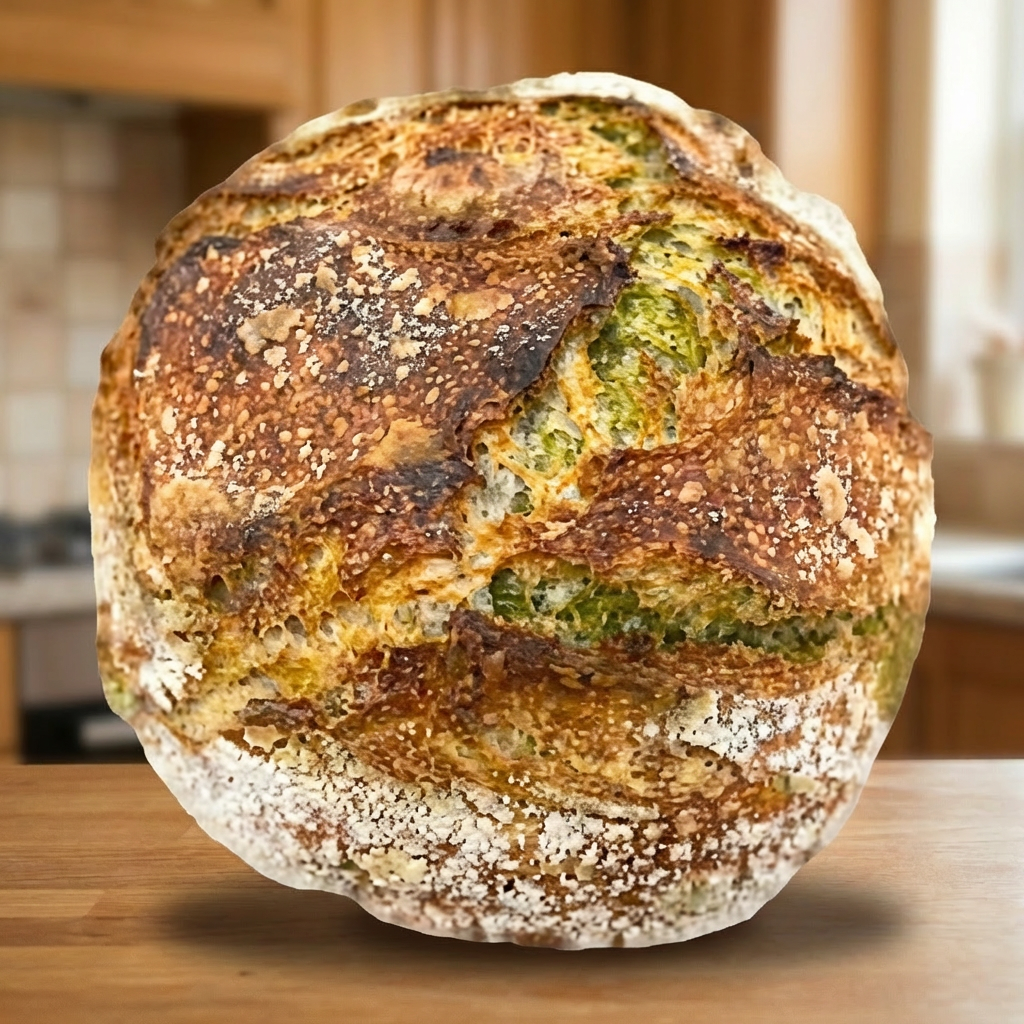Pesto Parmesan Sourdough