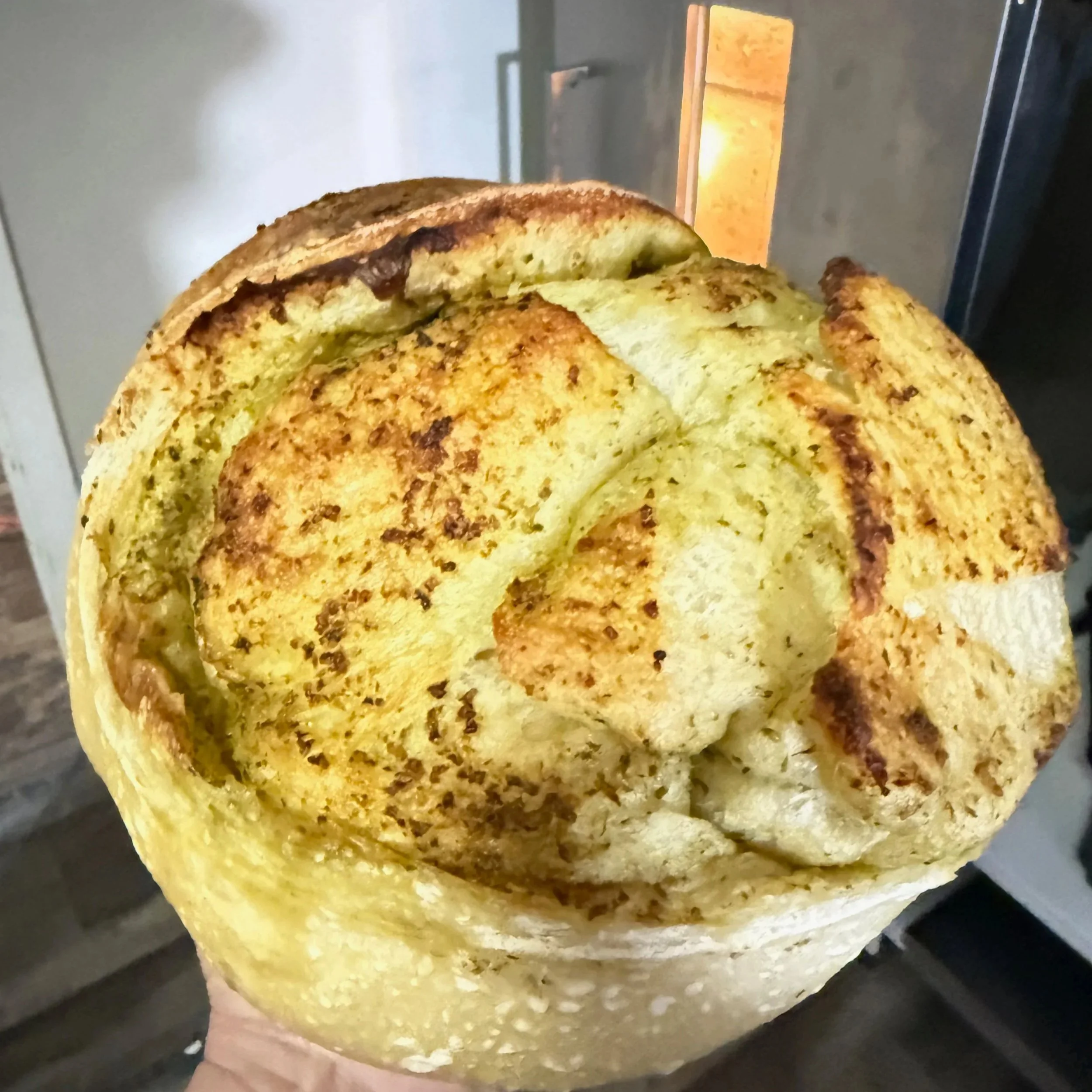 Pesto Parmesan Sourdough