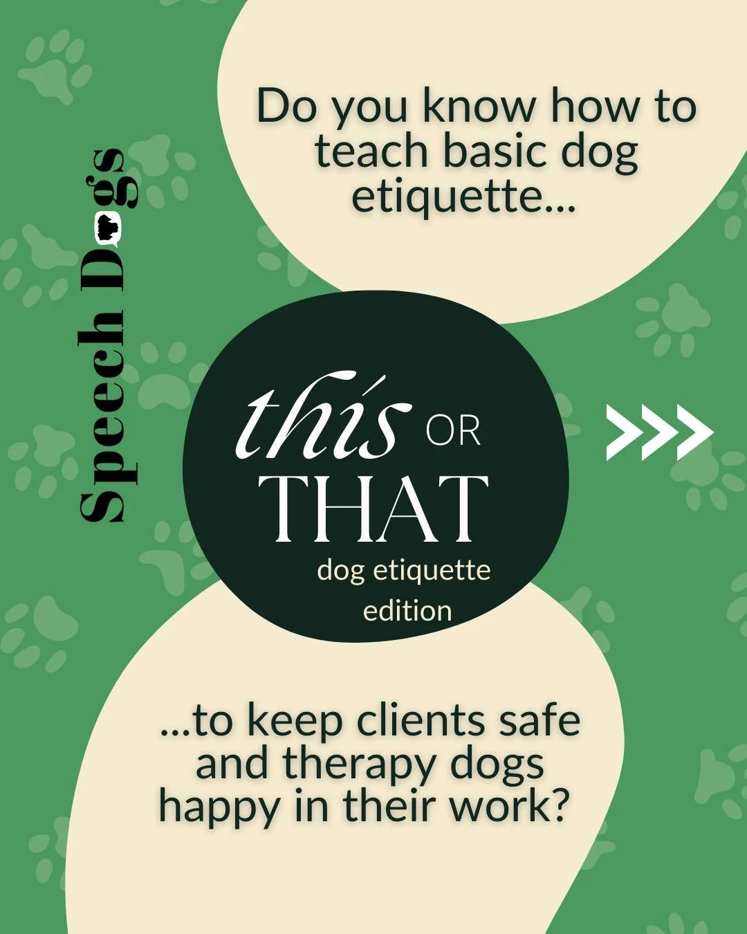 Wondering how to keep interactions safe between your clients and your therapy dog?

🐕&zwj;🦺 Teaching and reinforcing dog etiquette is one very important way!

And if you're ready for a deeper dive into getting started in animal-assisted interventio