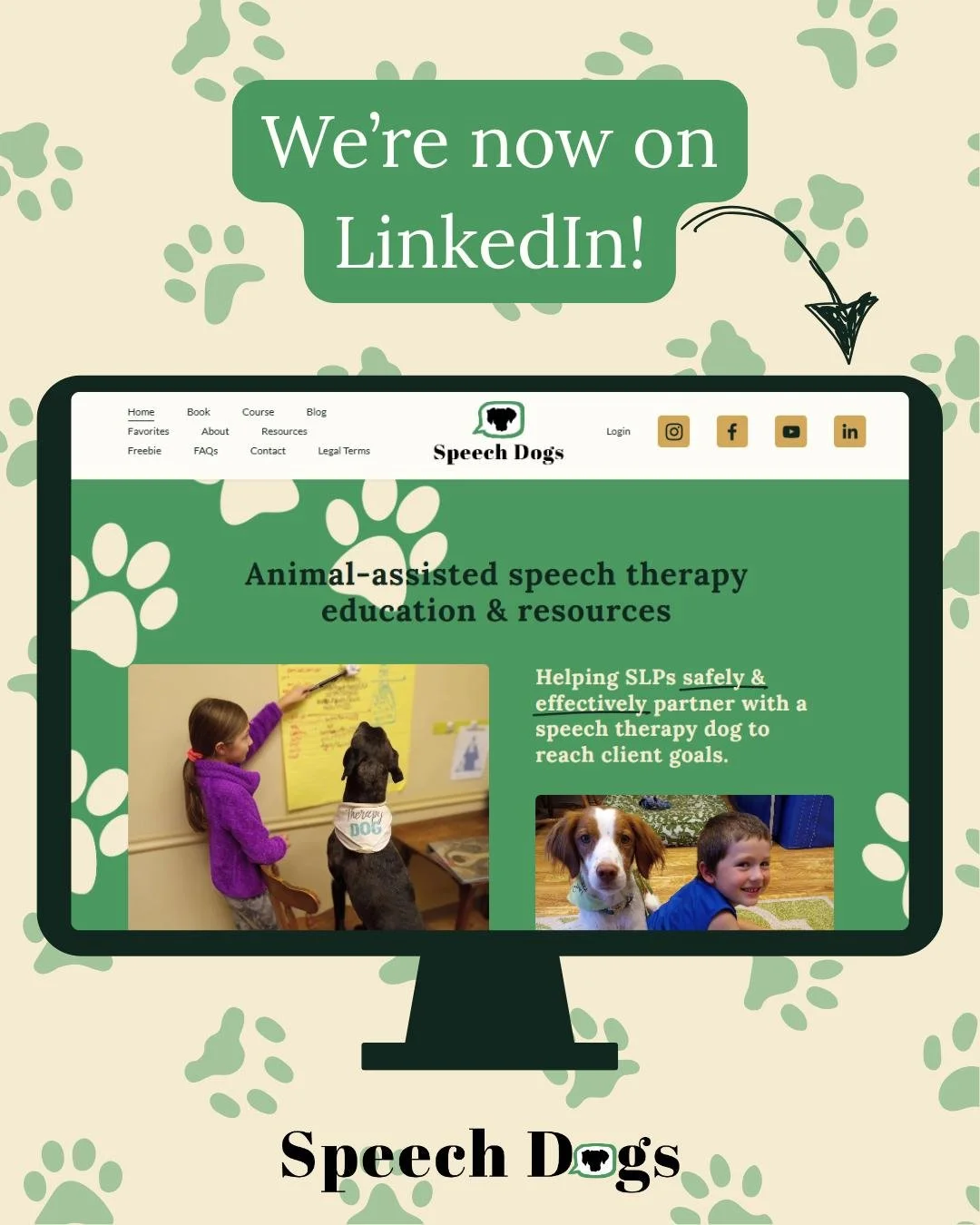 I'd love to connect! 🐕&zwj;🦺 Follow  Speech Dogs on LinkedIn as well.