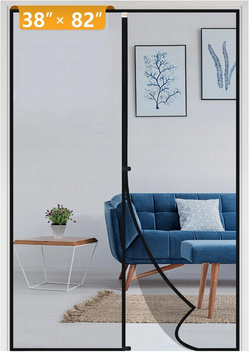 Door screen for speech therapy dog home