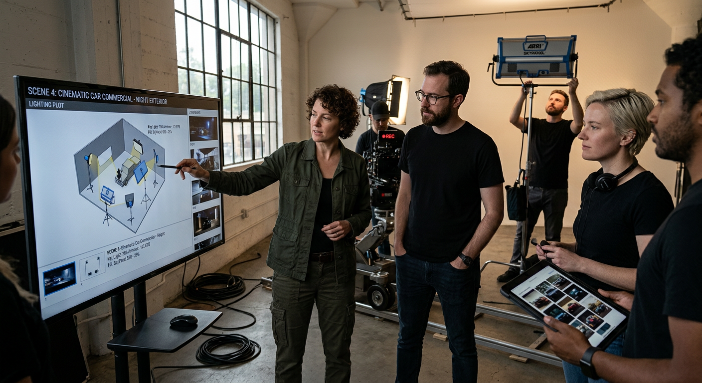 How We Plan Lighting for Cinematic Commercials