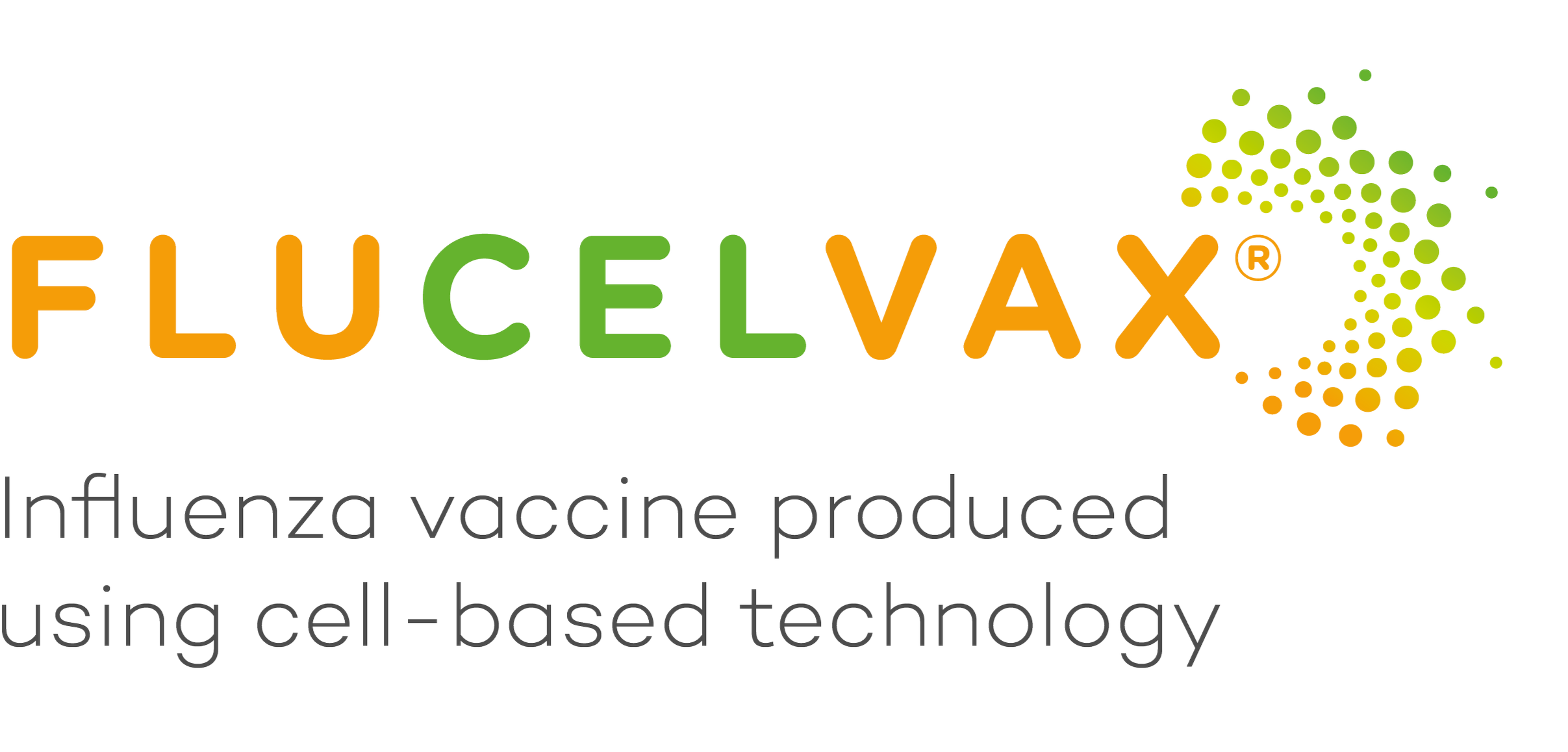 FLUCELVAX logo - influenza vaccine produced using cell-based technology