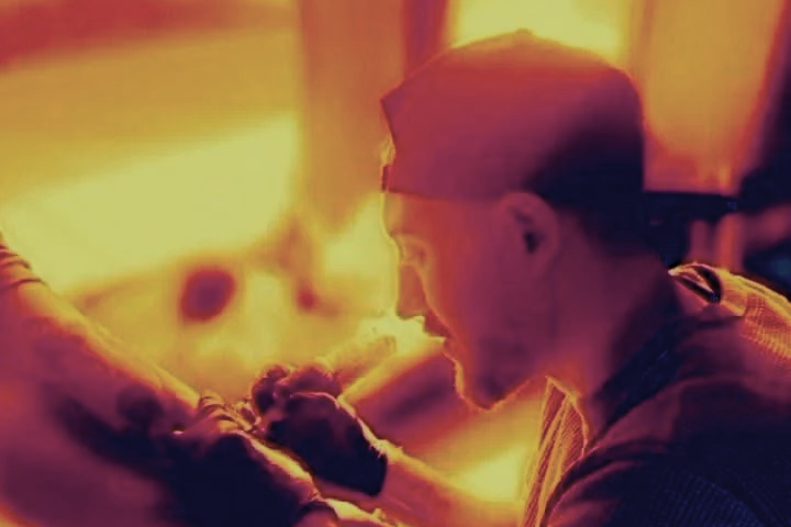 Photo of Ryan Haisten tattooing in Amarillo, Texas