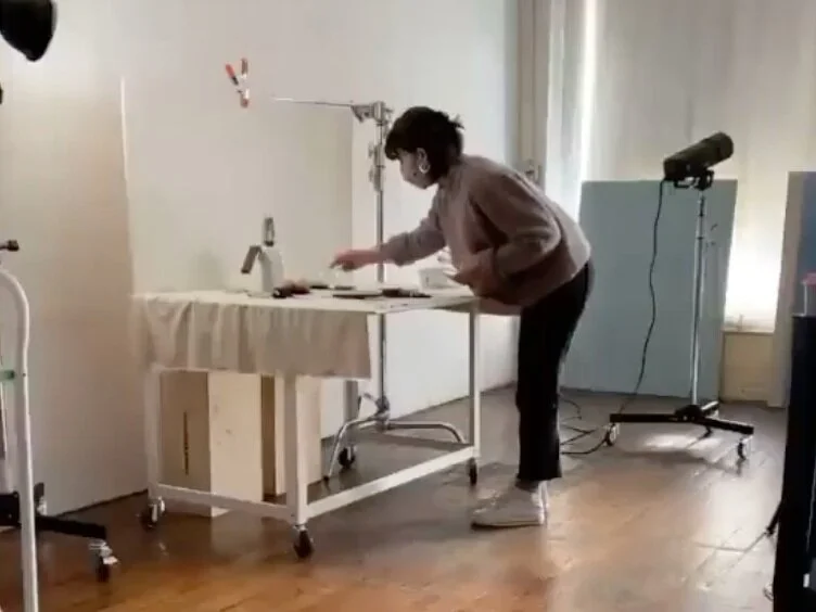 Me wearing my fav Paul Green sneaks on set this year!