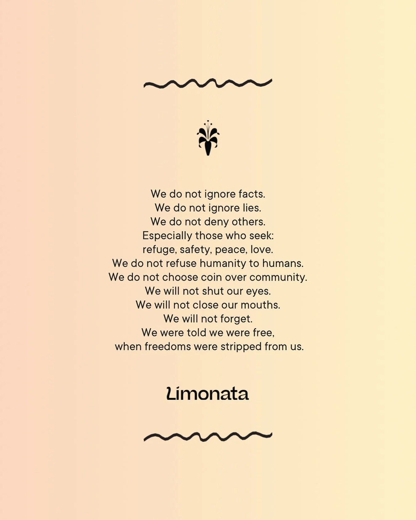 Giulietta &amp; Nate here - 

We had originally planned to share some new work in our feed today; however we can&rsquo;t ignore the gigantic dumpster fire that is our country right now aka do &ldquo;business as usual.&rdquo;

What we&rsquo;re seeing,
