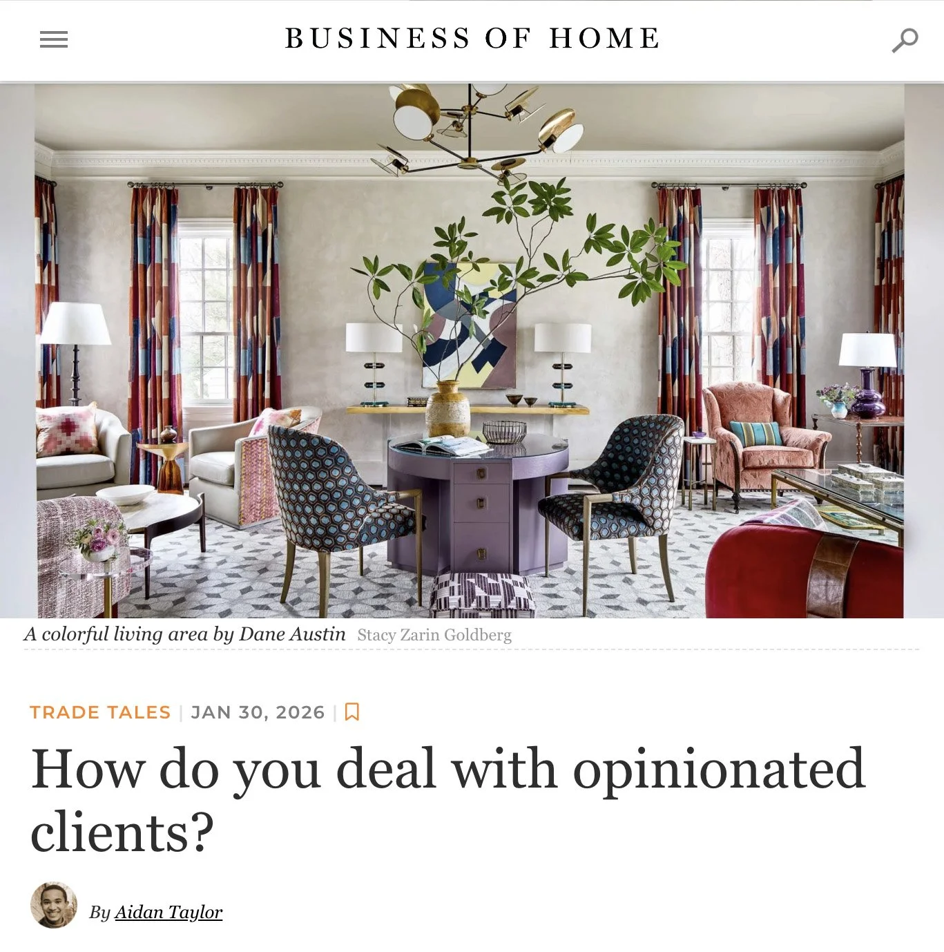  Business Of Home | Jan '26 
Interior Designer: Dane Austin | Photographer: Stacy Zarin Goldberg | Interior Stylist: Limonata Creative | Decor: Prop Up Shop