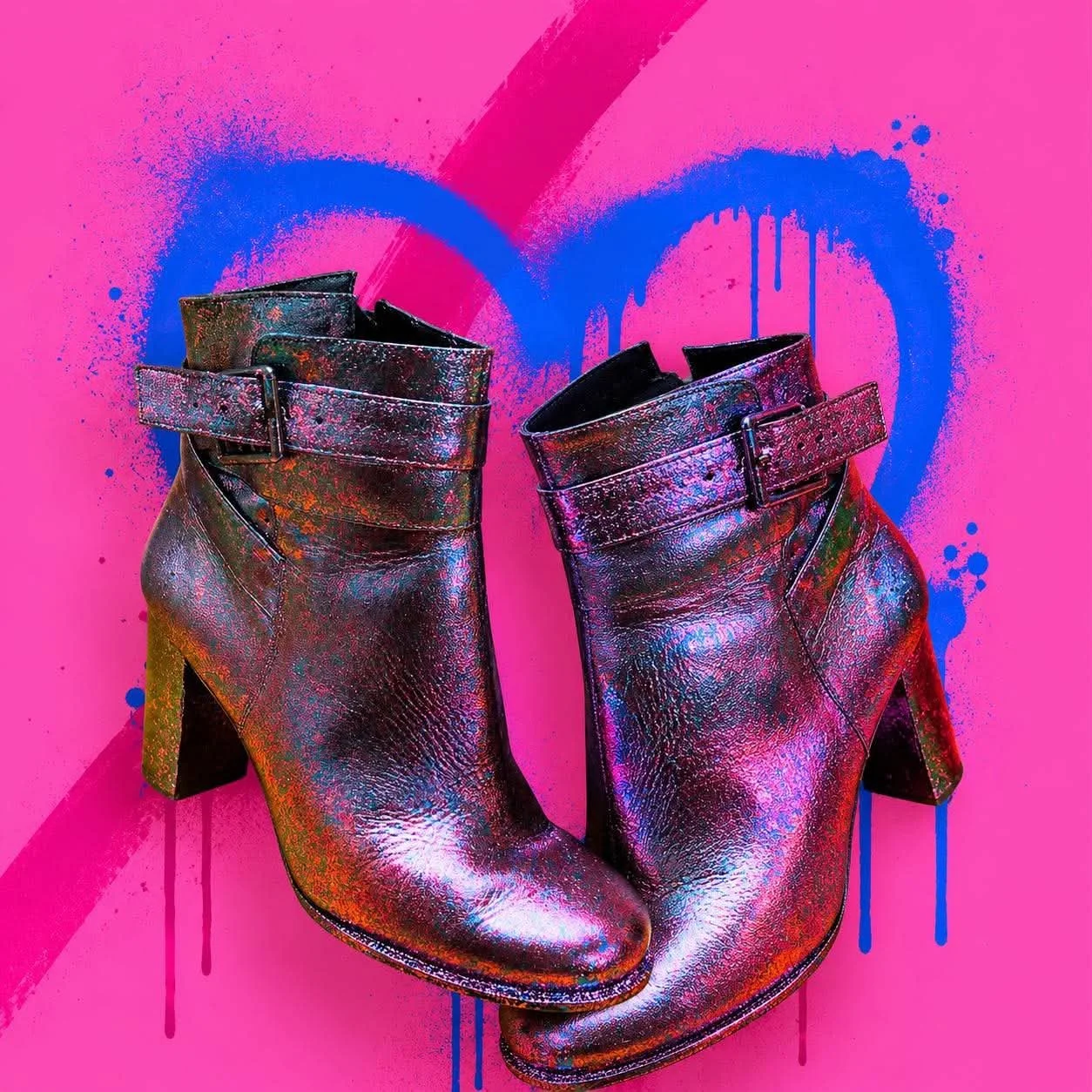 pink ombra heart boots 3.JPG