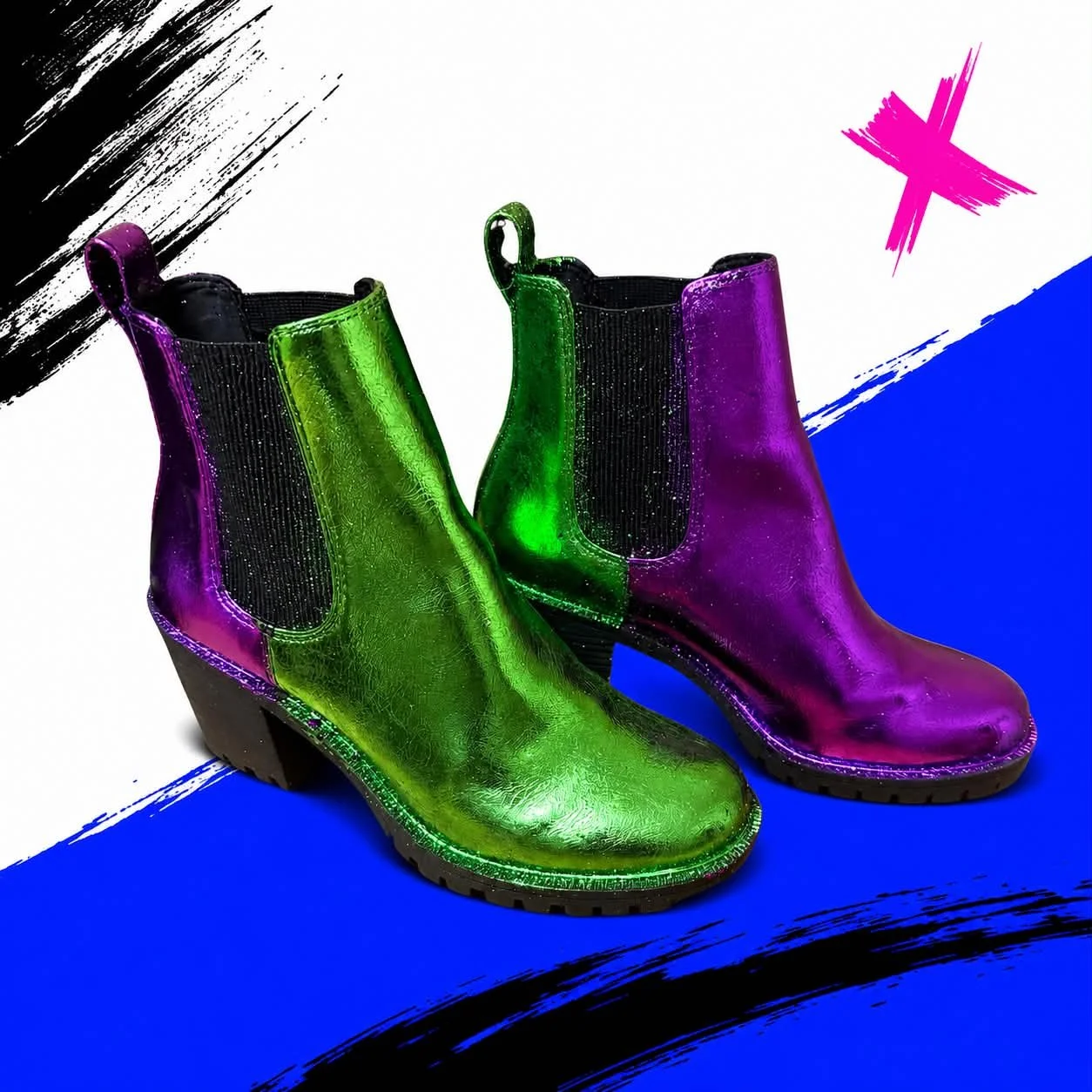 Purple and green boots.JPG