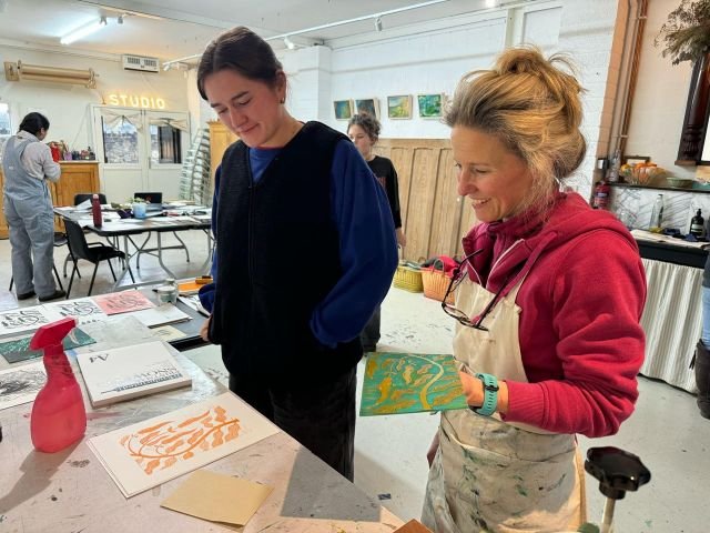 Christmassy Lino Workshop with Blossom Chambers