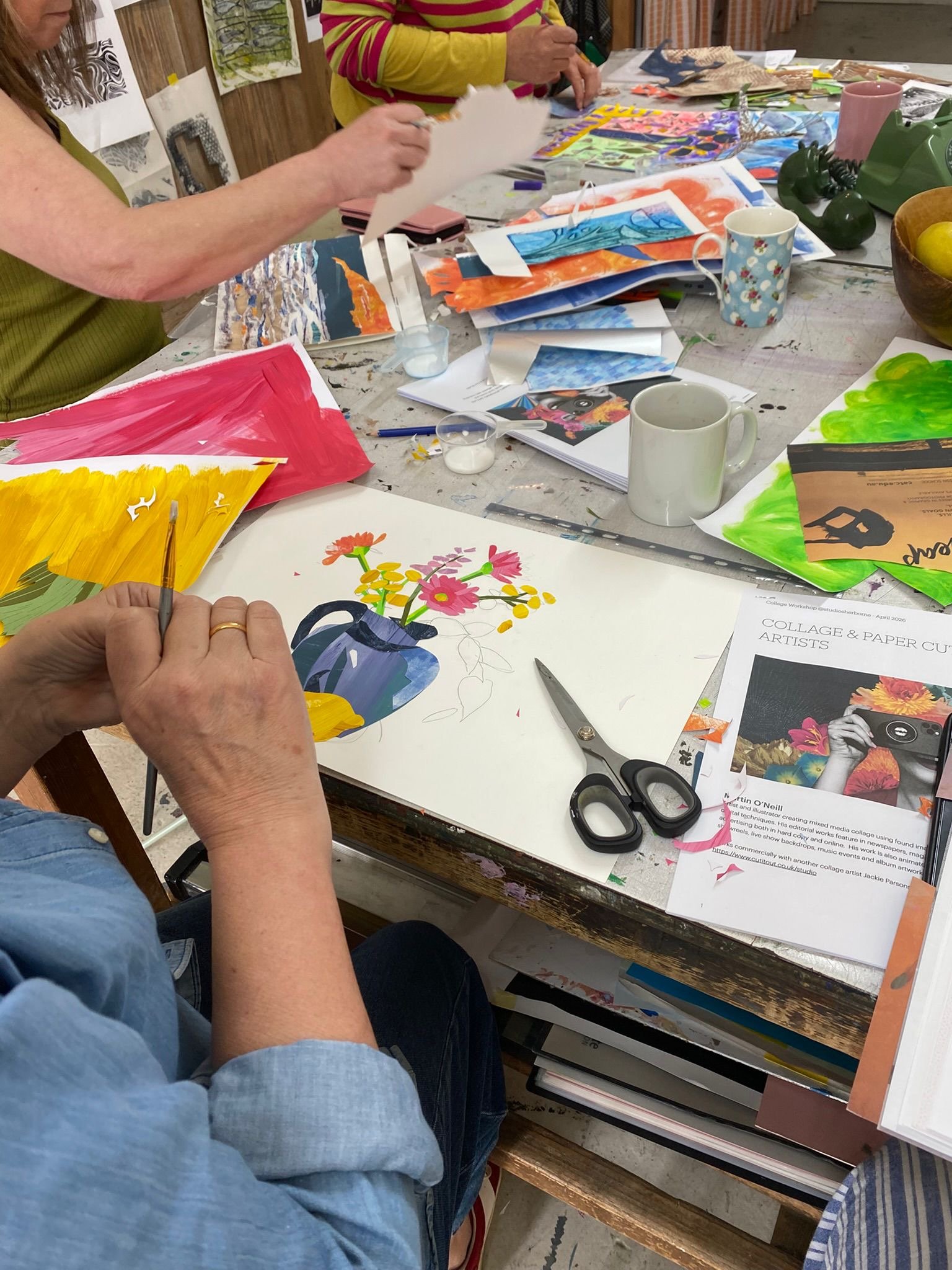 Social Art Club - Collage with Blossom