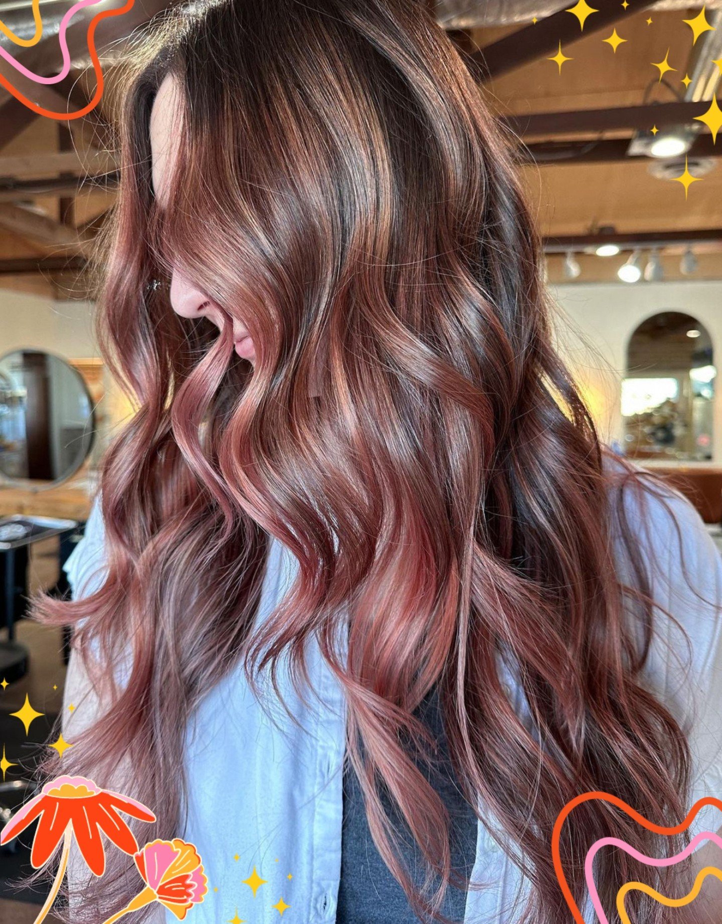 First time going for that BOLD rose gold! 🌟💖 Kaylnn did a full teasy-light and tone, using all the best shades to achieve this stunning look. Check out @cosmokalynn's profile and don't forget to book your appointment while you're there! 
*
*
*
*
*
