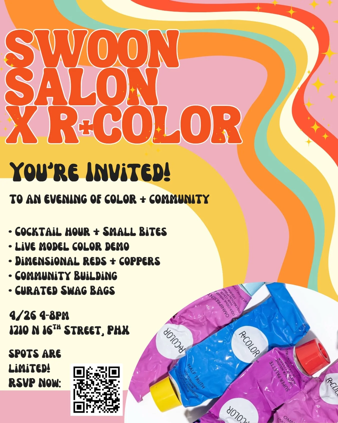 Open to all local stylists! 

We are so grateful for our industry and strong network of salon professionals! At Swoon we are always looking to expand our circle and meet new friends &hearts;️
Come hang with us at Swoon Salon for a night of community 